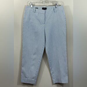 Talbots Blue Striped Capris